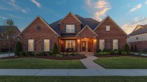 Home staging checklist for sellers showing curb appeal of a Tulsa home with fresh landscaping and updated front entry