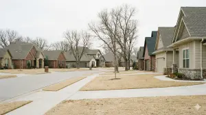 Tulsa housing market update neighborhood in winter with resale and newer homes