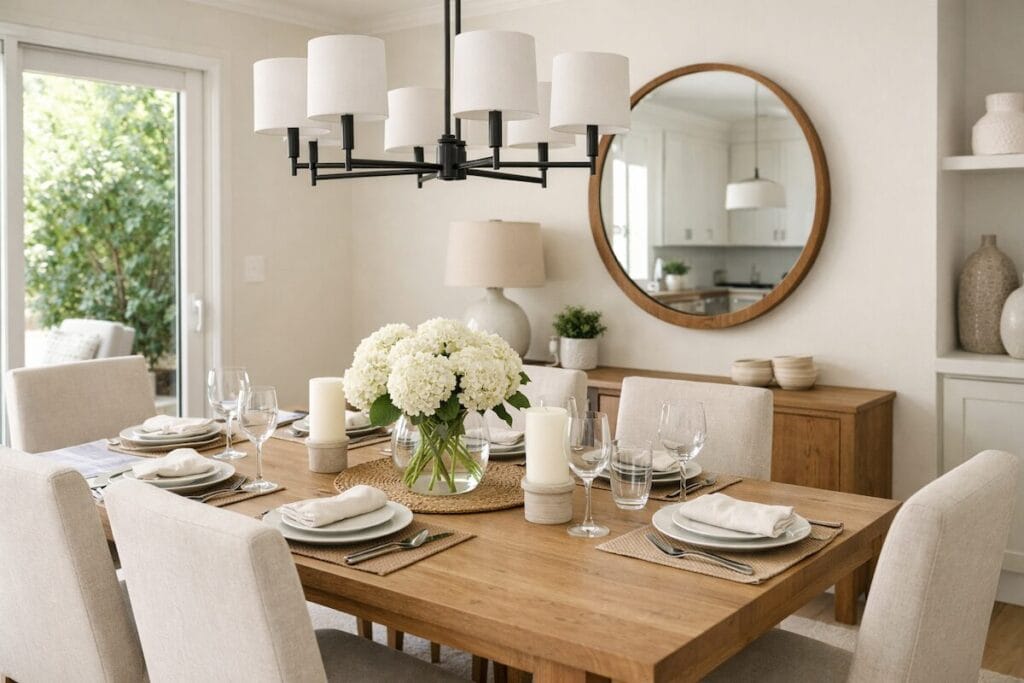 Staged dining room helping a Tulsa home sell faster