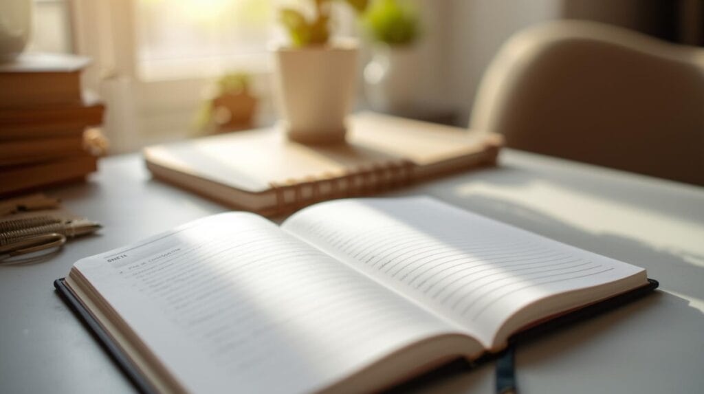 Notebook showing common Tulsa home maintenance questions and answers.