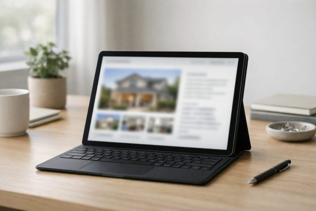 Buyers comparing home prices online while shopping in the Tulsa housing market