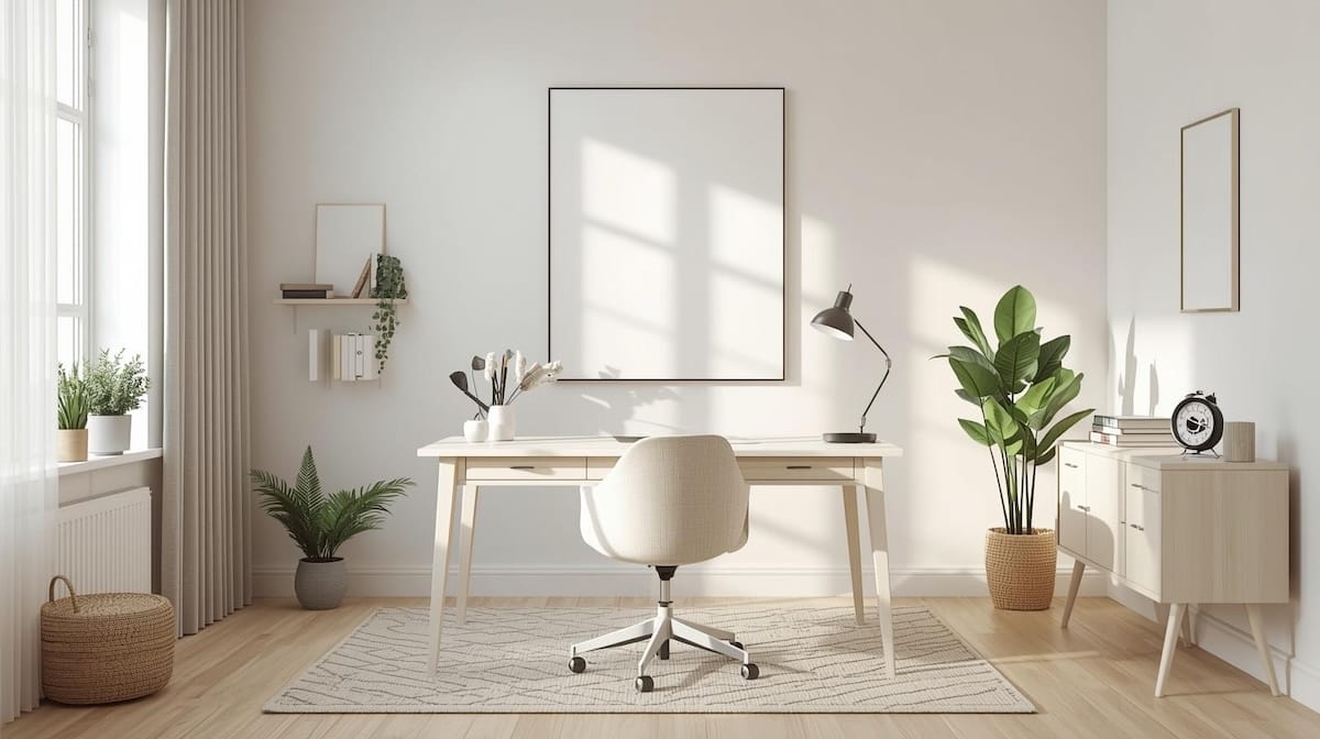 Organized home office representing the planning needed when buying and selling simultaneously in Tulsa.