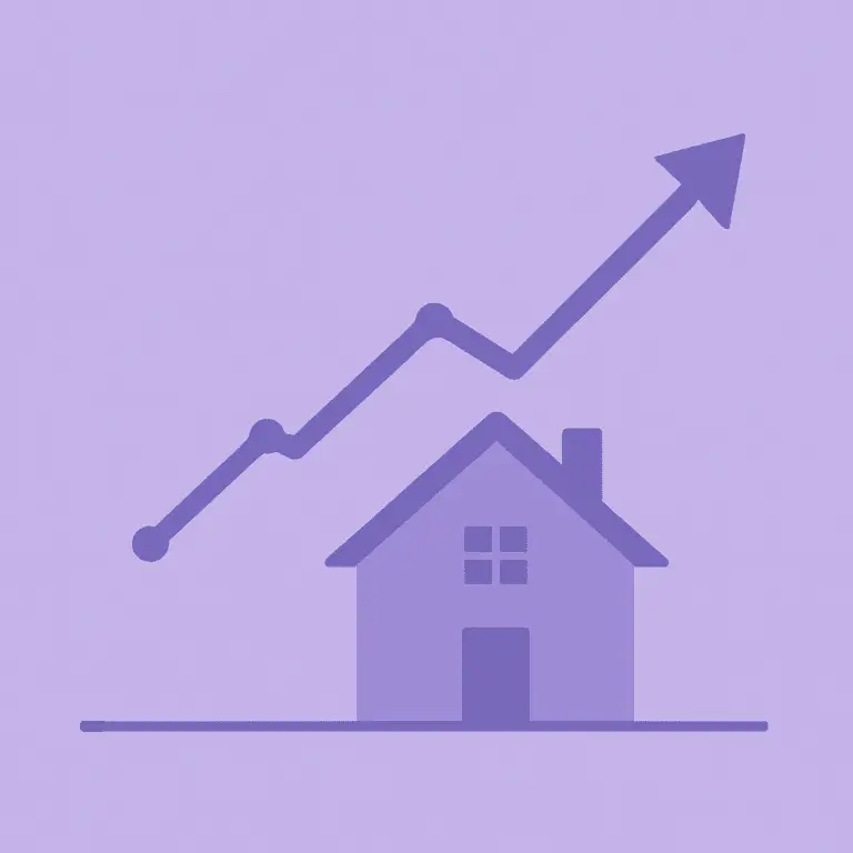 Minimalist housing market trend illustration for Midtown Tulsa real estate.