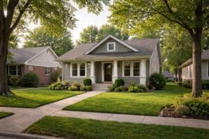 Buying a home contingent on selling in Tulsa shown through a quiet residential neighborhood with well-maintained homes