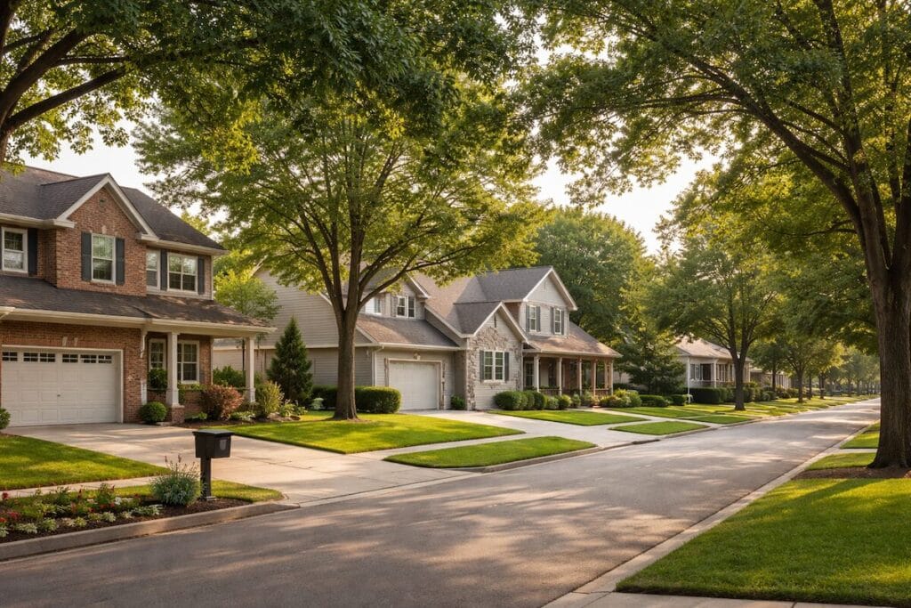 Tulsa suburban neighborhood representing move-up buyers in Tulsa