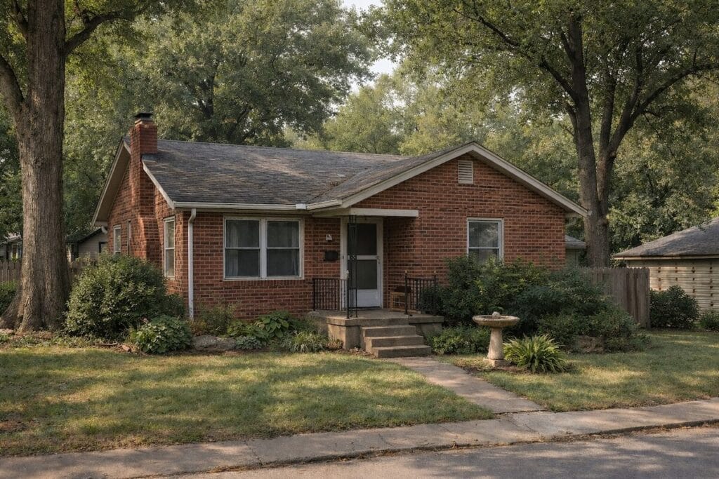 Tulsa neighborhood with an older home commonly sold during probate