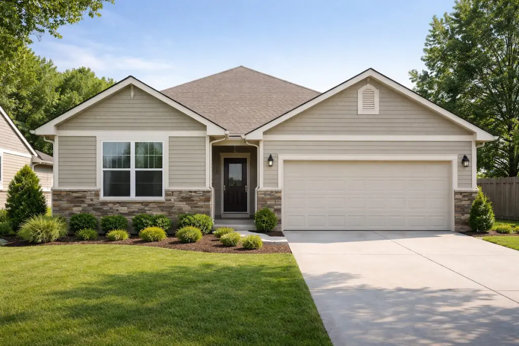 Typical Broken Arrow home representing affordability in a best medium sized city