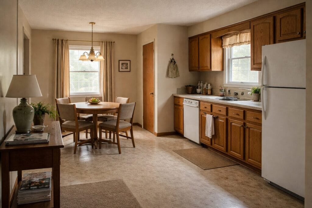 Interior of an inherited Tulsa home sold as-is