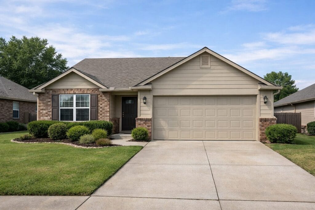 Well-maintained suburban home in the Tulsa area