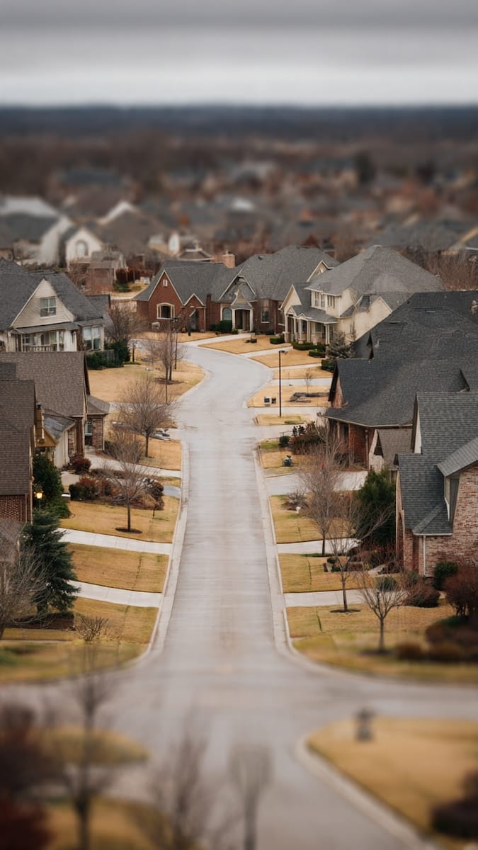 Tulsa neighborhood reflecting current housing market conditions