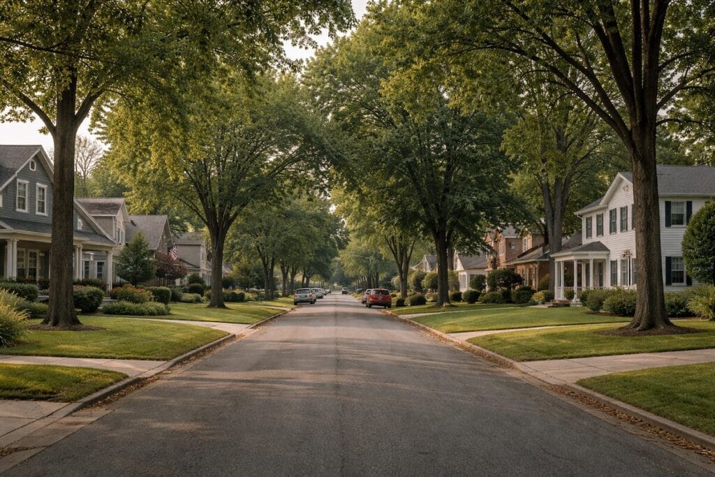 Suburban Tulsa neighborhood where probate homes are commonly located