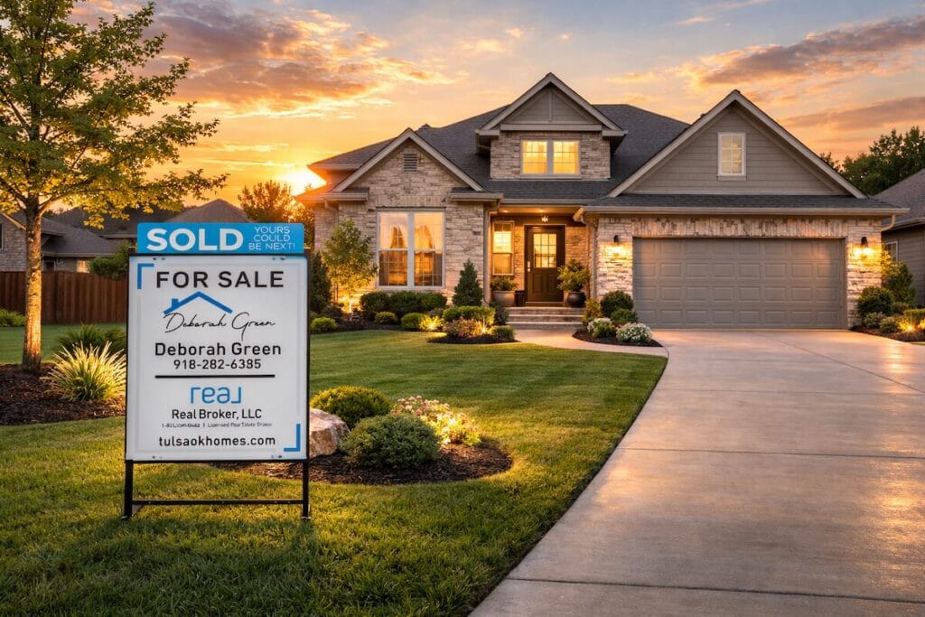 Tulsa suburban home under contract illustrating how real estate deals fall through in Tulsa