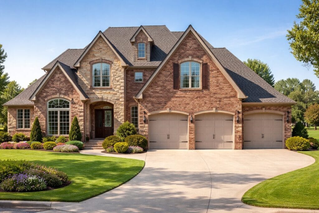 Two-story brick move-up home in Belle Trace at Battle Creek