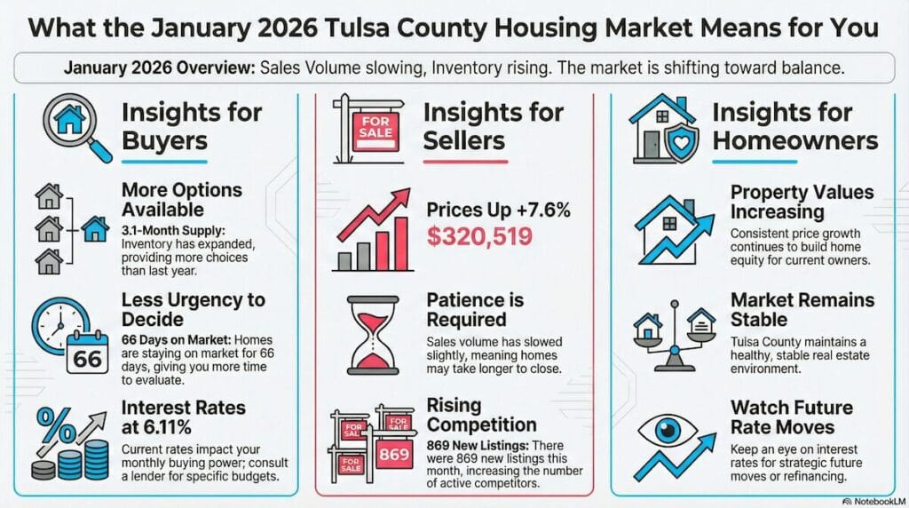 What the January 2026 Tulsa County housing market means for buyers sellers and homeowners