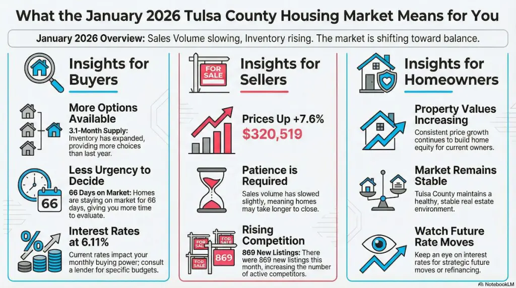 What the January 2026 Tulsa County housing market means for buyers sellers and homeowners