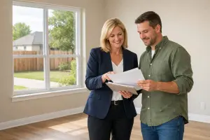 Residential purchase contract and repair amendment on kitchen counter in Tulsa home
