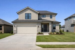 buying new construction in Tulsa suburban neighborhood with minimal landscaping