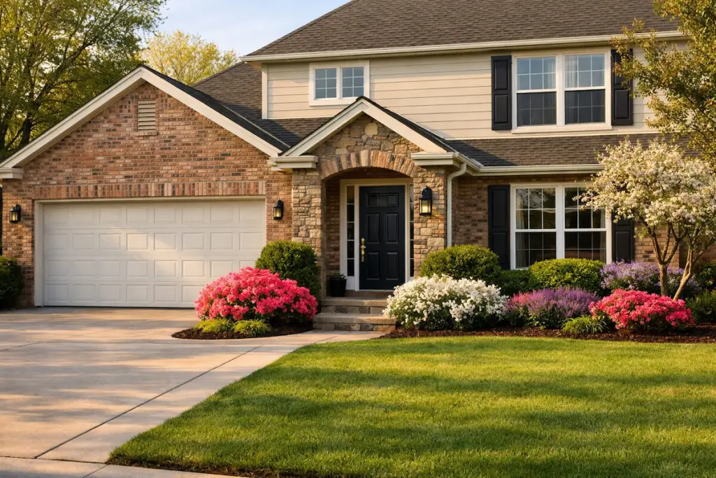 Tulsa home with strong curb appeal featuring fresh landscaping and a clean exterior ready for a spring listing